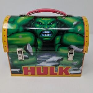 Marvel The Hulk 2003 Movie Official Merchandise Tin Lunch Box Dome Top Vintage